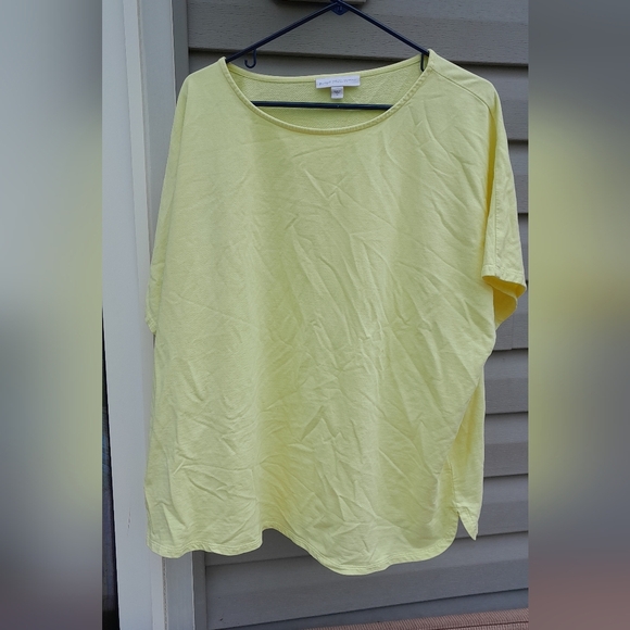 Pure JILL Yellow Short Sleeve XL Tee GUC - Picture 3 of 4